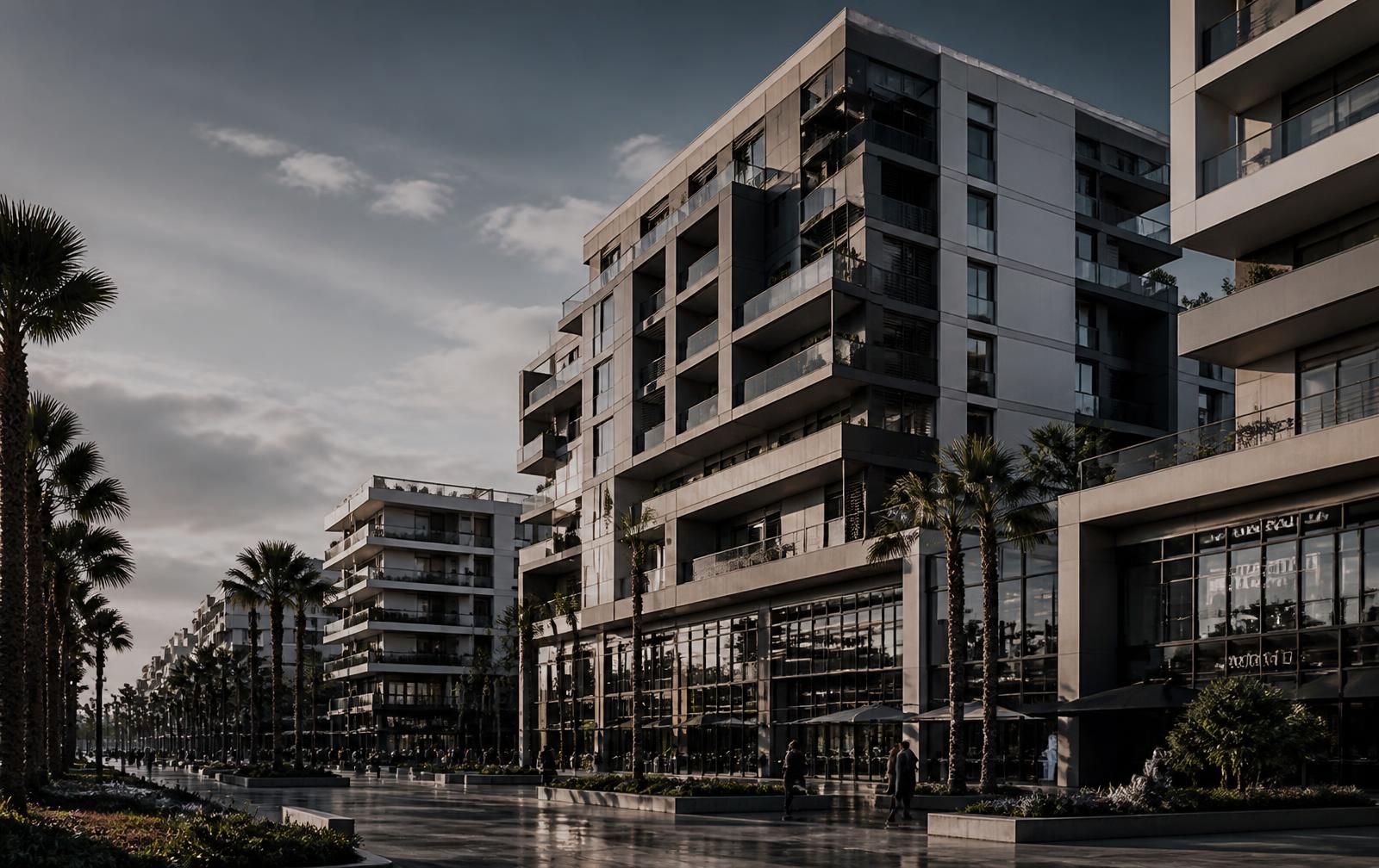 Contemporary mixed-use development in Morocco